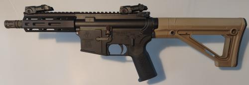 Tippmann M4-22 Micro Elite Pistol (Halbautomatische Büchse) mit Magpul MOE Fixed Hinterschaft
