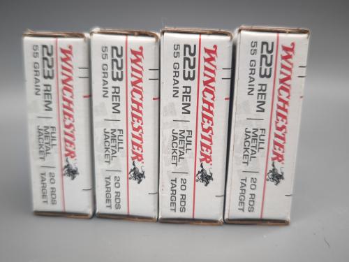.223 Remington 55gr. FMJ Winchester Target 1000 Patronen