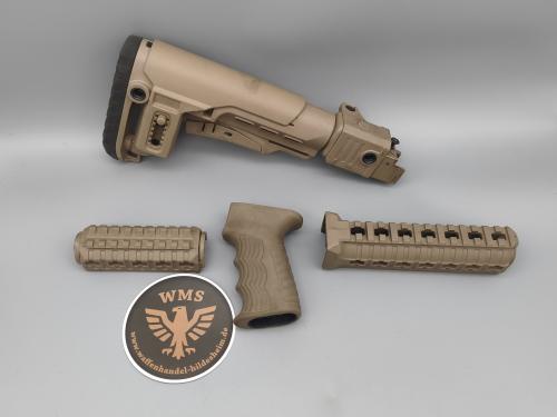 SDM Spetsnatz Schaftset AKM/AK47/AK74 etc. FDE/Sandfarben
