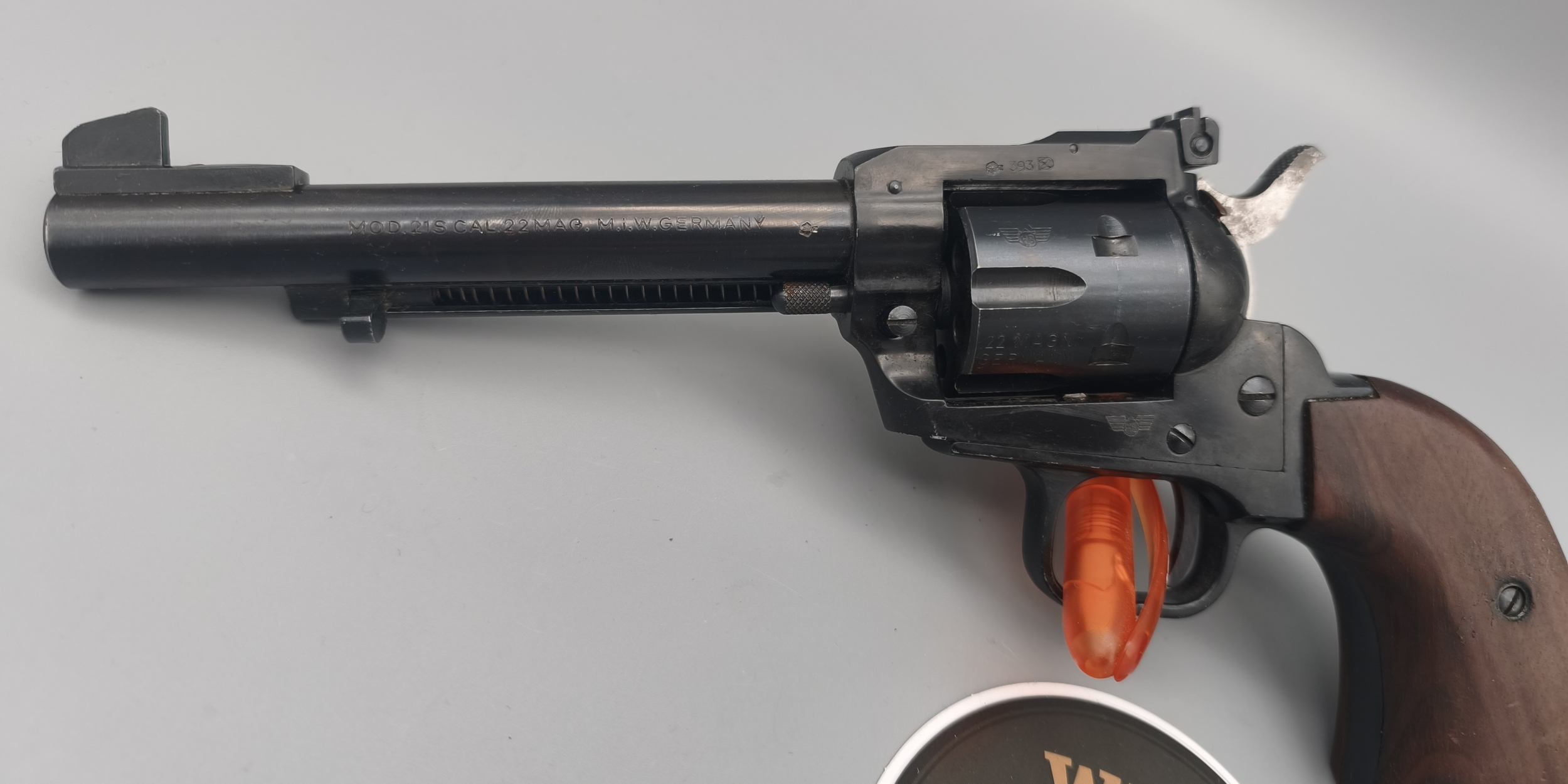 HS Mod. 21S Single Action Revolver .22Magnum/.22WMR mit Wechseltrommel .22Lfb/.22lr Colt SAA Single Action Army 