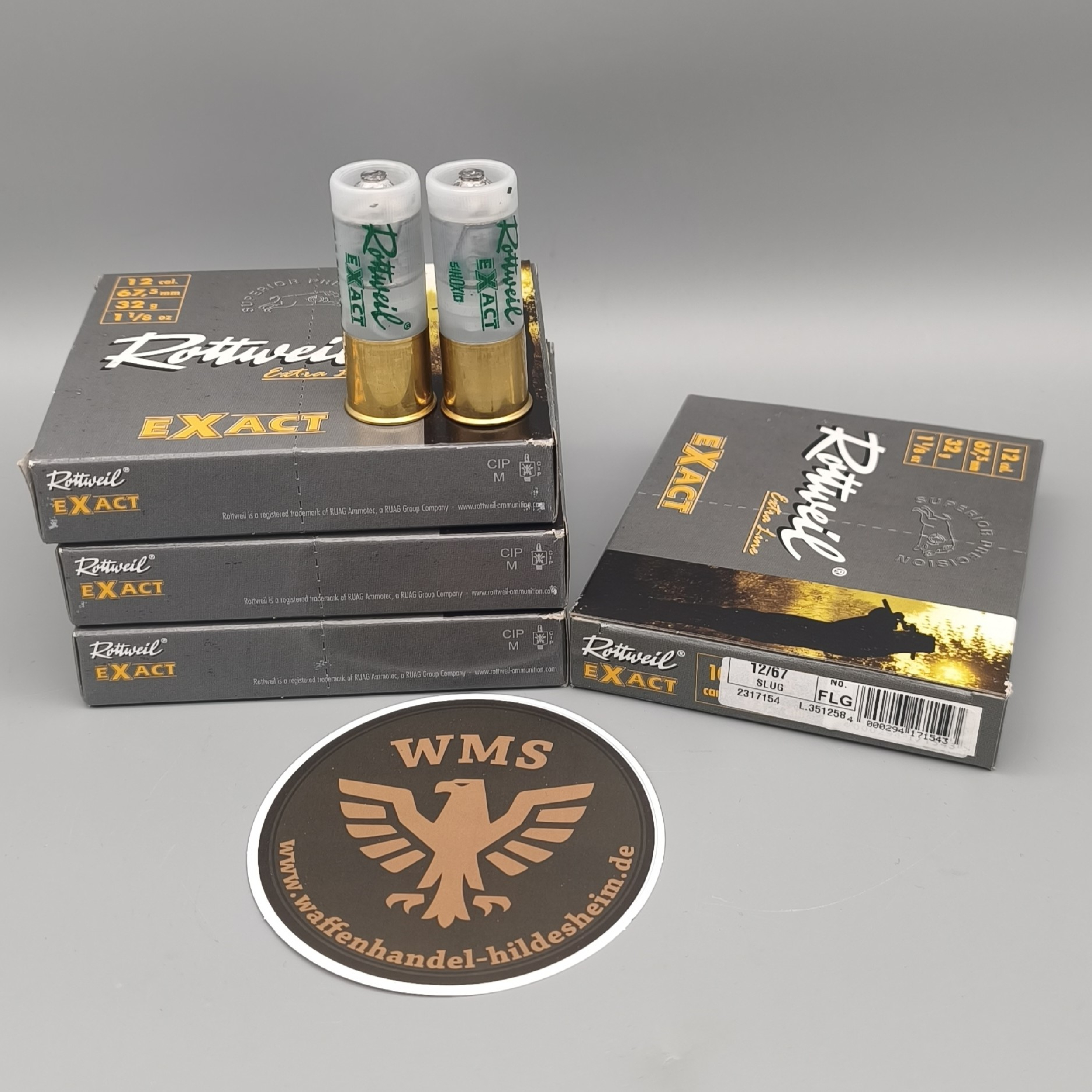 Rottweil Exact Flintenlaufgeschoss Patronen 12/67,5 100St&uuml;ck