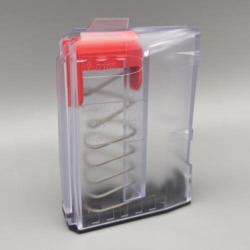 CS Mag 10 Schuss AR15 Magazin TRANSPARENT 9mm Luger für MilSpec Lower