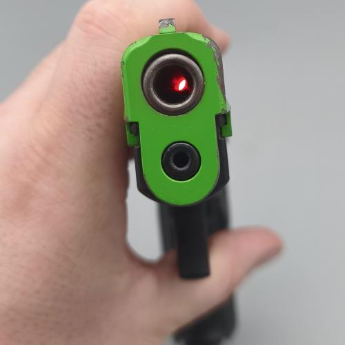 P6 Laser Übungspistole der Polizei NRW "Grünwaffe" CQT" #660