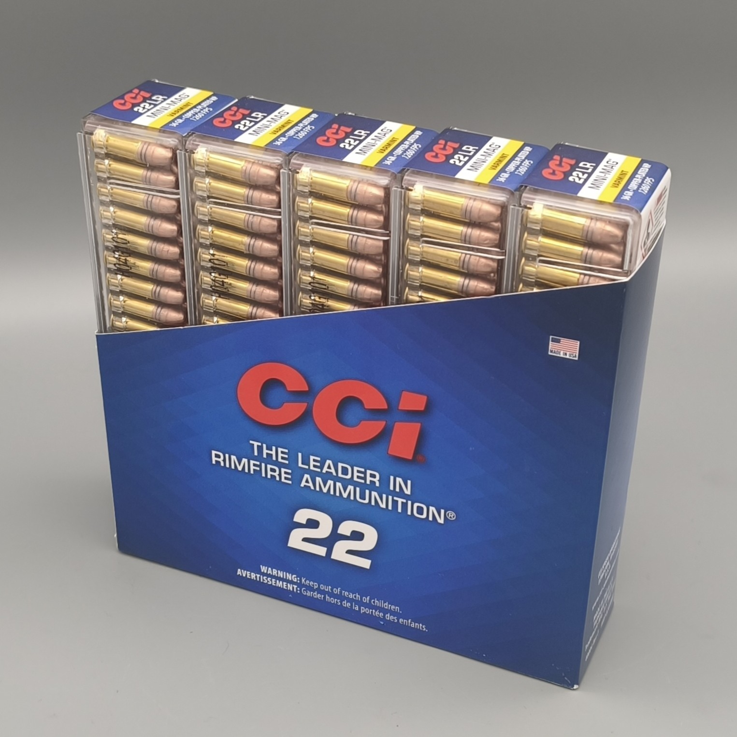 CCI MiniMag .22LfB 36gr. CPHP Verkupfert Hohlspitz 1000St�ck