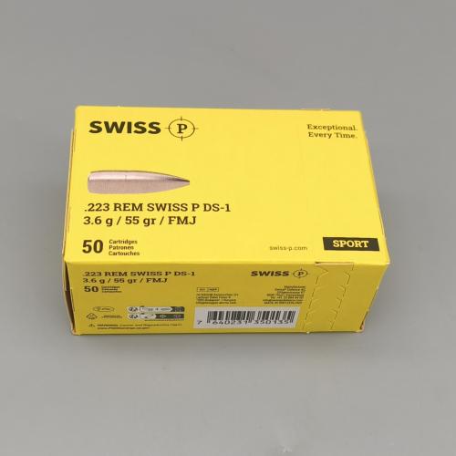Swiss P DS-1 .223Rem 55gr VM 1000er auf Ladestreifen Swiss P DS-1 .223Rem 55gr VM 1000er auf Ladestreifen