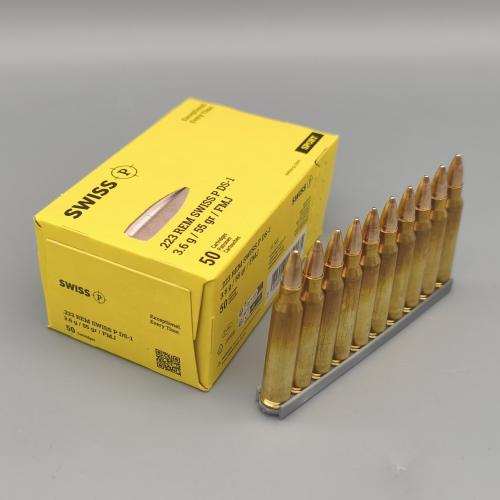 Swiss P DS-1 .223Rem 55gr VM 500er auf Ladestreifen