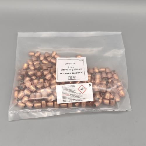 PPU Geschosse 9mm Makarov/.363 6,15Gramm/.95gr. JHP 200er Beutel