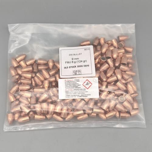Geschosse PPU 9mm/.355 8Gramm/124gr. FMJ 200er Beutel