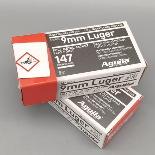 Aguila 9mm Luger Subsonic 147gr. FMJ FP 1000er Karton