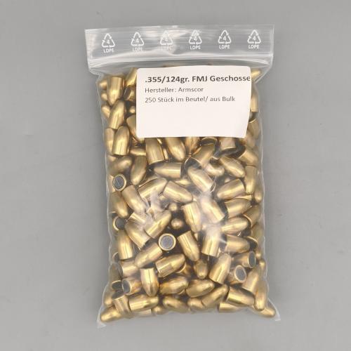 Armscor Geschosse .355/9mm 8Gramm/124gr. 250er Beutel