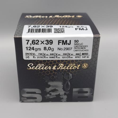 S&B 7,62x39 8Gramm/124gr. VM 50er Paket