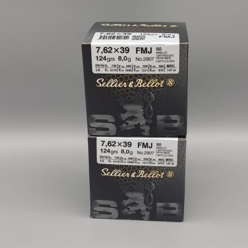 S&B 7,62x39 8Gramm/124gr. VM 50er Paket
