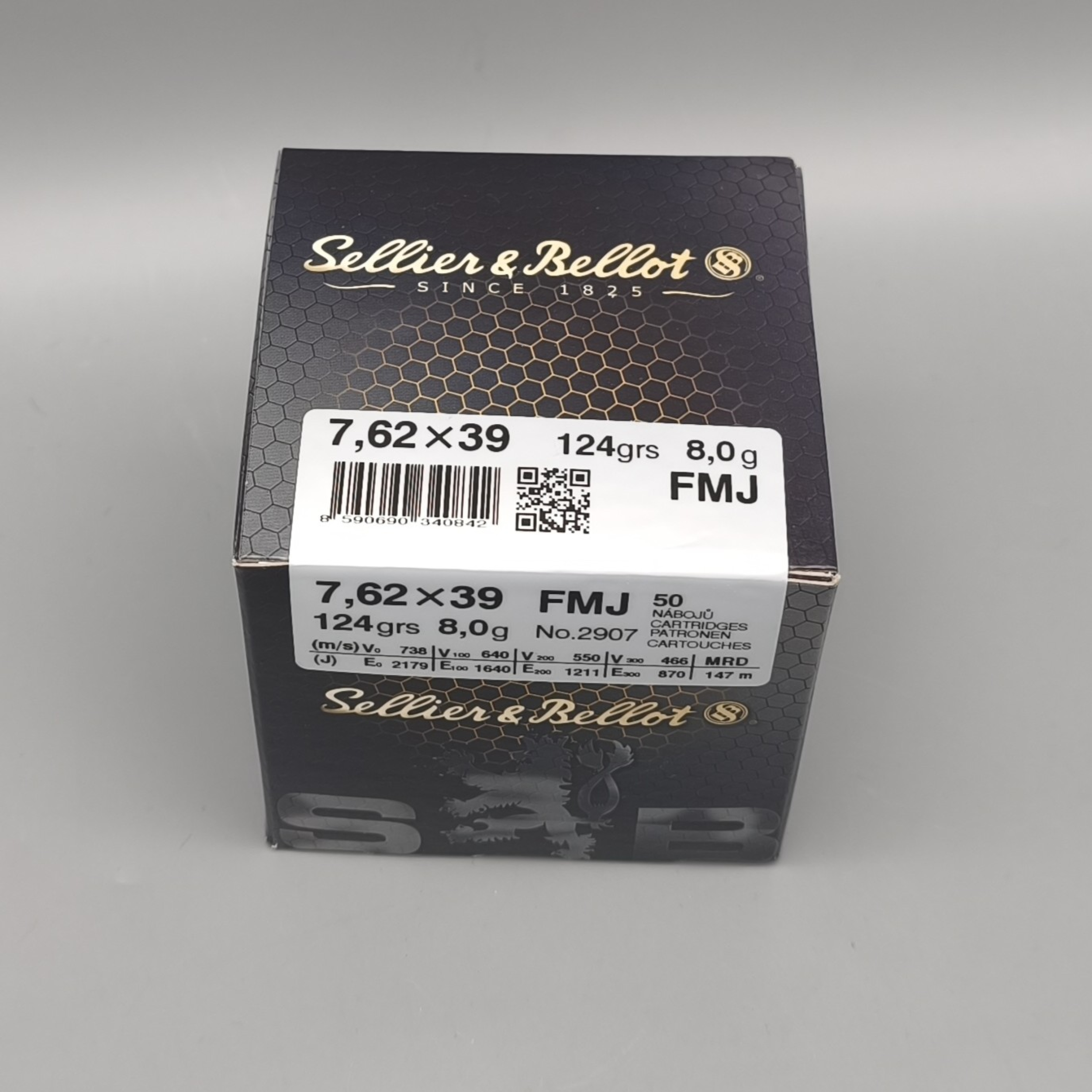 S&B 7,62x39 8Gramm/124gr. VM 400er Karton