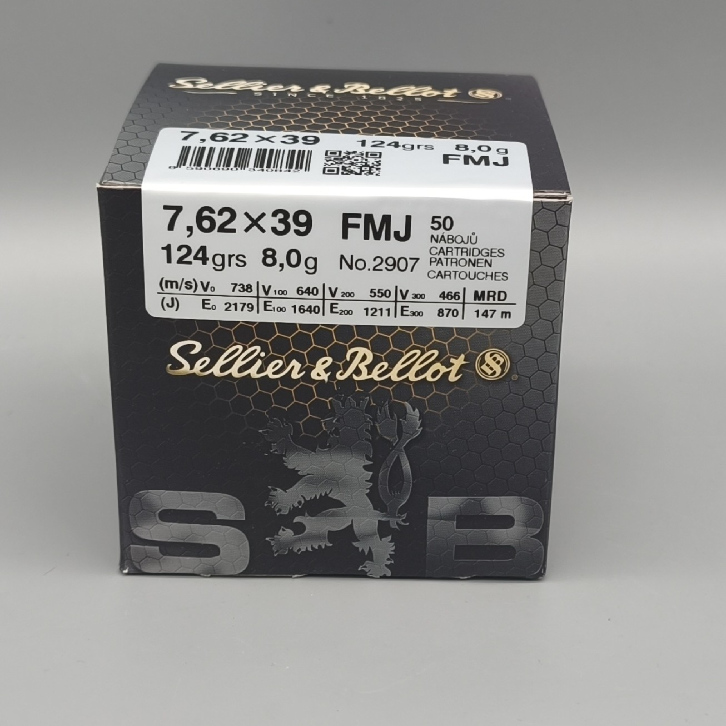 S&B 7,62x39 8Gramm/124gr. VM 400er Karton