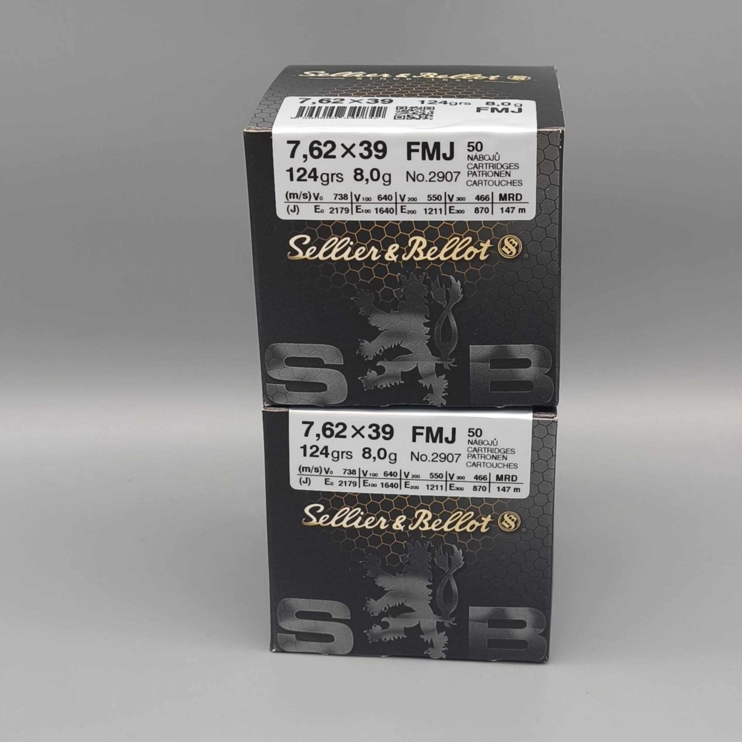 S&B 7,62x39 8Gramm/124gr. VM 400er Karton