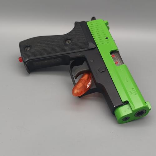 P6 Laser Übungspistole der Polizei NRW "Grünwaffe" CQT" #815
