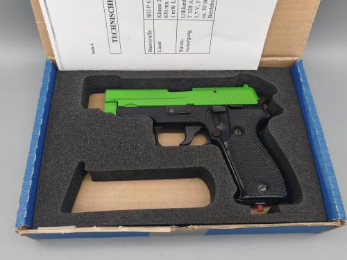 P6 Laser Übungspistole der Polizei NRW "Grünwaffe" CQT" #815